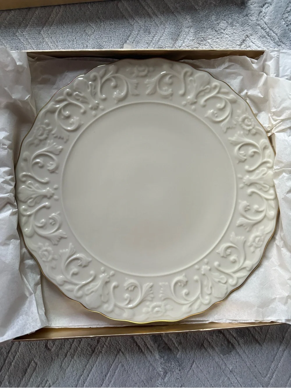 New vintage Lenox Georgian Collection porcelain china cake plate and cake server